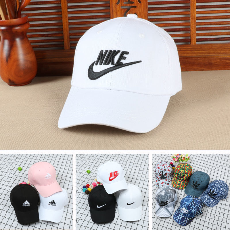 Fashion brand baseball cap men and women couple's hat black white all black casual versatile sun hat sun hat
