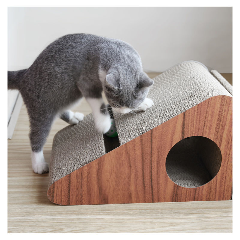 Cat scratch plate claw grinding device wear resistant vertical large corrugated paper extra large cat nest cat scratch board integrated toy cat supplies