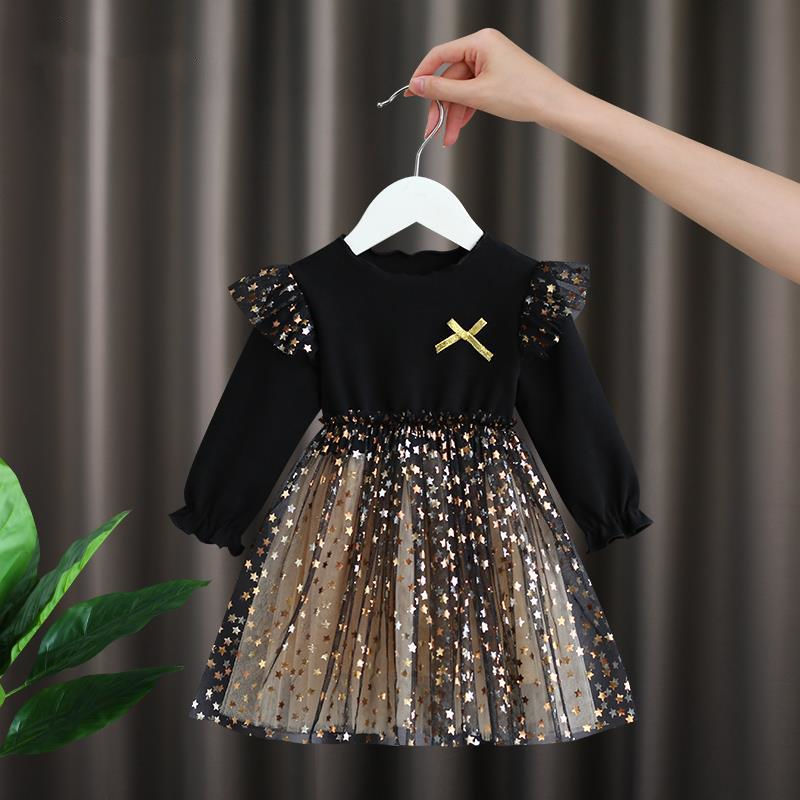 Girl's dress autumn dress children's Korean version girl's fluffy skirt
