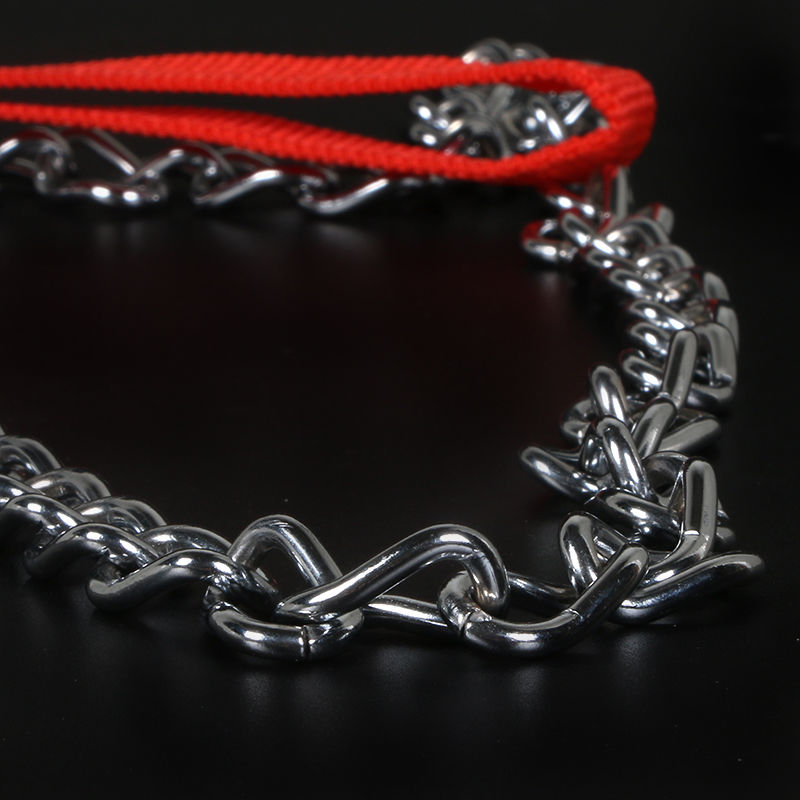 Small dog stainless iron chain traction rope large and medium-sized cat walking rope Teddy dog chain pet supplies
