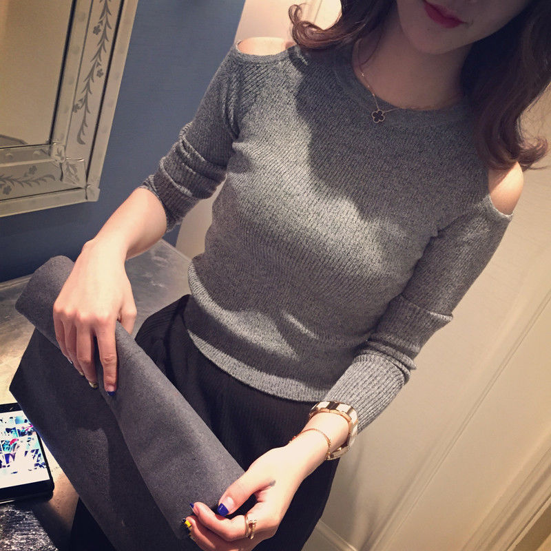 Women's 2020 new autumn winter Korean Pullover long sleeve T-shirt tight top