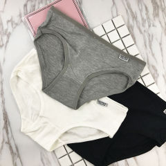 1 / 3-piece pure cotton underpants girl's large and simple triangle bottom pants with antibacterial thin top and middle waist