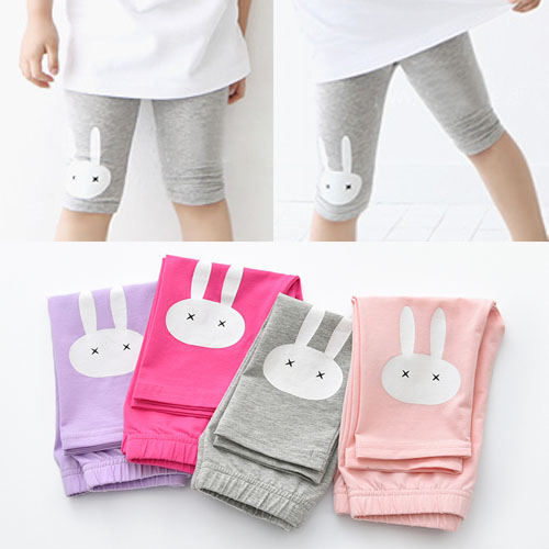 Children's Leggings women's thin summer children's Capris summer ultra thin girl's five point Leggings slim fitting modal