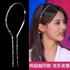 Korean super fairy back hanging tassel hair hoop female Forest Fairy can go out to press hair anti-skid Headband