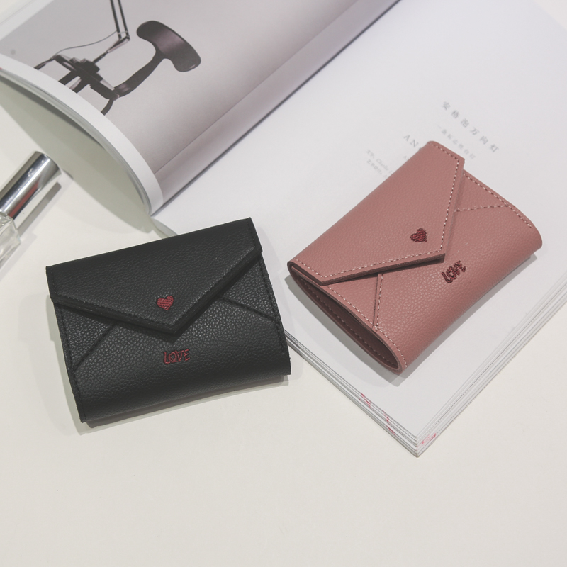 Small wallet female short 3% discount thin new student Korean card bag female multi Card mini