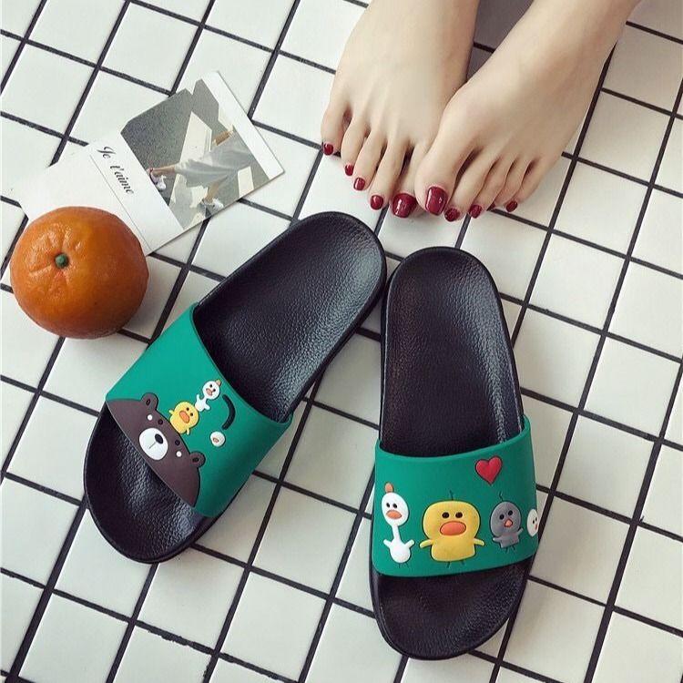 Sandals for home antiskid new casual flat heel fashion Korean version for inside and outside wear versatile thin sole student Ms. Xia