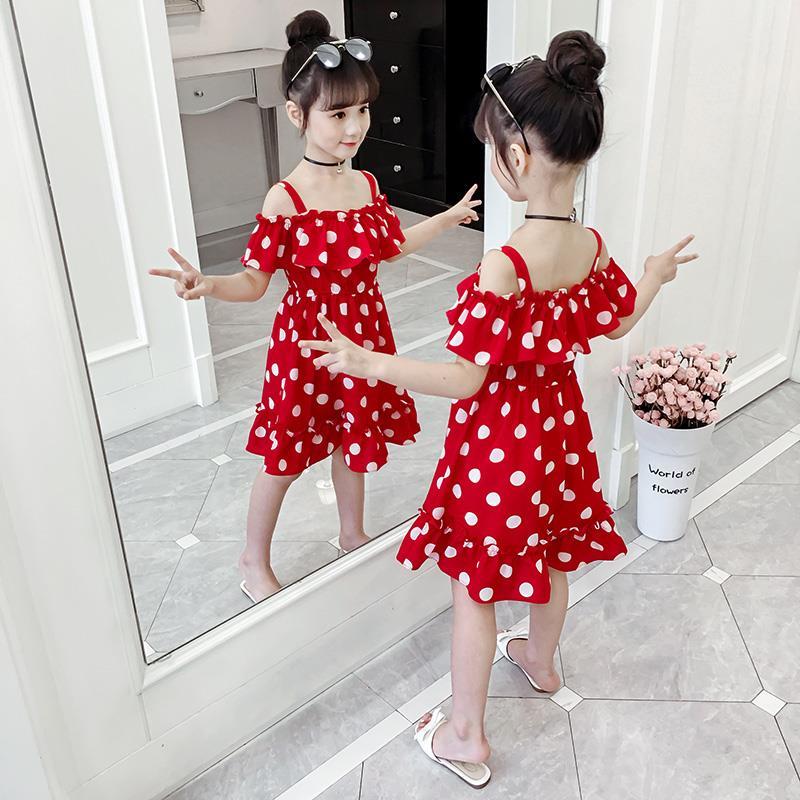 Girls' dress foreign style 2020 summer dress new children's skirt summer net red chiffon skirt little girl princess skirt