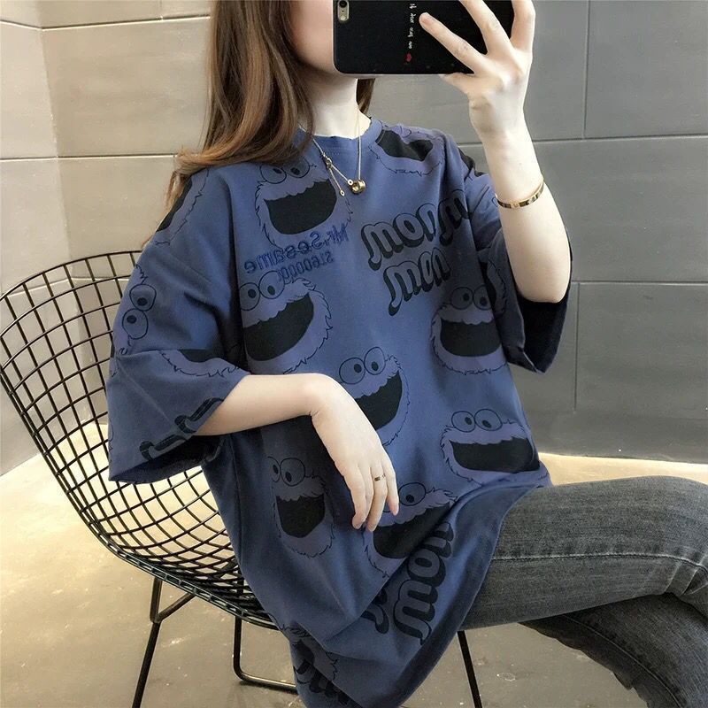 Online Hong Kong Style Short Sleeve T-Shirt women's summer 2020 new loose Korean version students' versatile ins fashion half sleeve top