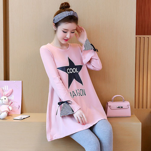 Pregnant women's spring and autumn summer suit long sleeve thin loose Maternity Coat