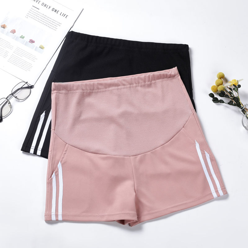 Pregnant women's shorts summer thin Maternity Pants wear fashionable loose casual sports pants wide leg pants fashion mom summer clothes