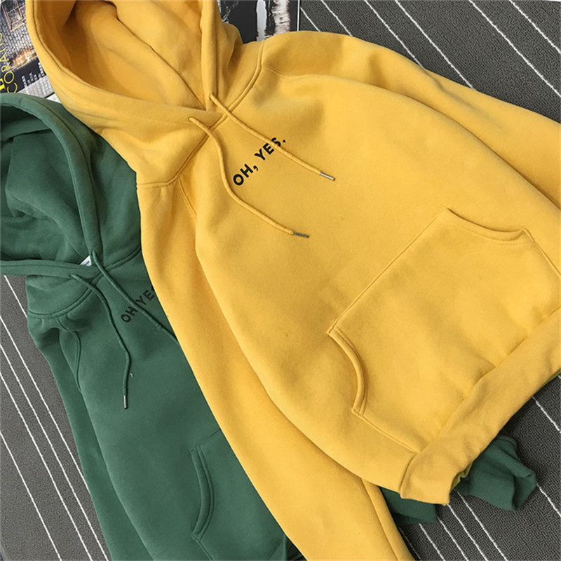 Don't steal size autumn and winter new style hooded sweater women's Korean fashion students loose Plush thickened hoods