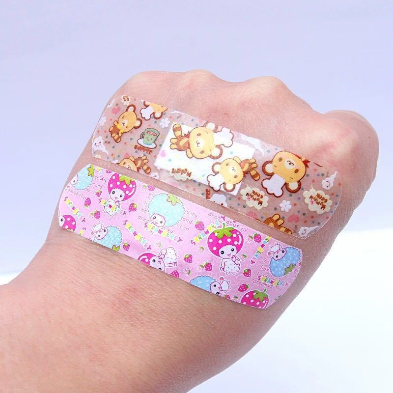 Cartoon band aid girl transparent waterproof lovely breathable hemostatic paste OK medical bandage wound paste sterilization