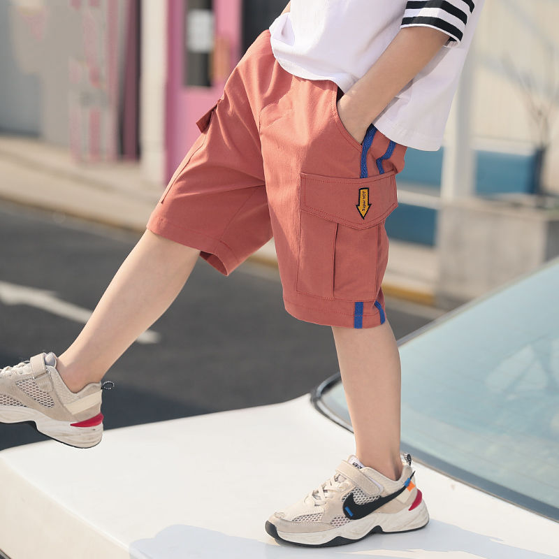 Children's wear boys' shorts summer pants 2020 new children's shorts boys' medium and large children's thin cotton Capris