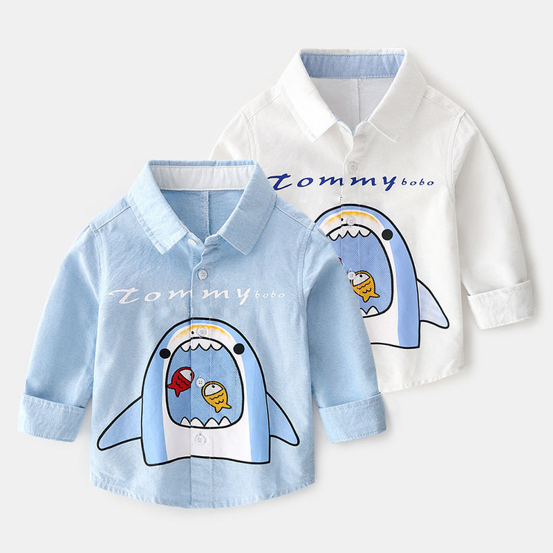 Children's boy's shirt long sleeve boy's long sleeve jacket autumn shirt