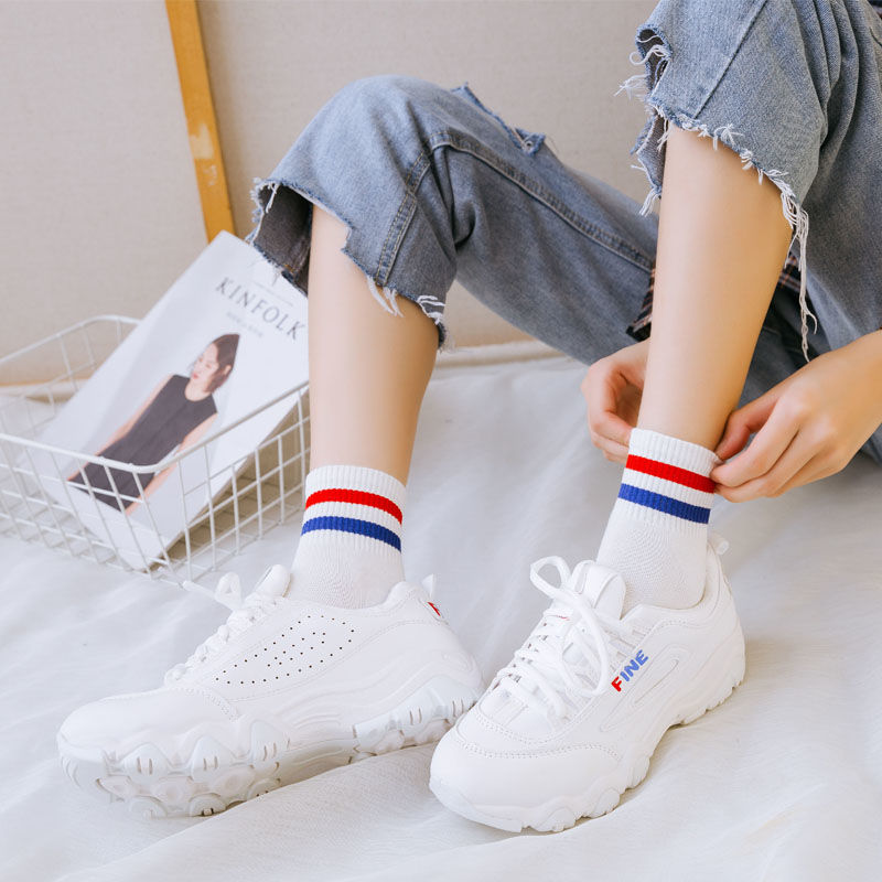 Spring and summer new net red thin student socks shoes women's socks Korean fashion net red versatile stockings