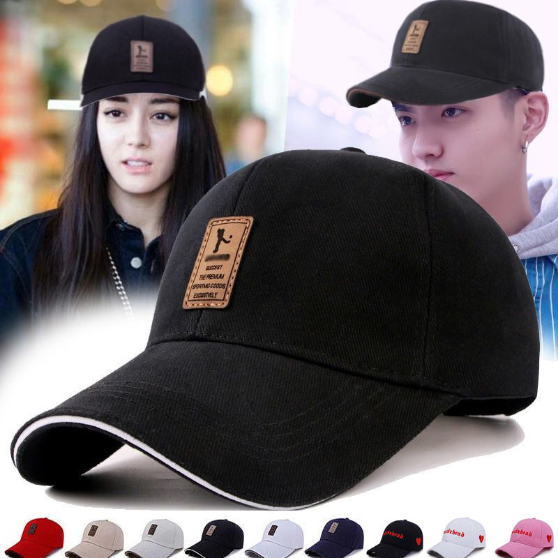 Spring simple long brim baseball cap male and female sun visor casual sun hat summer Golf Hat