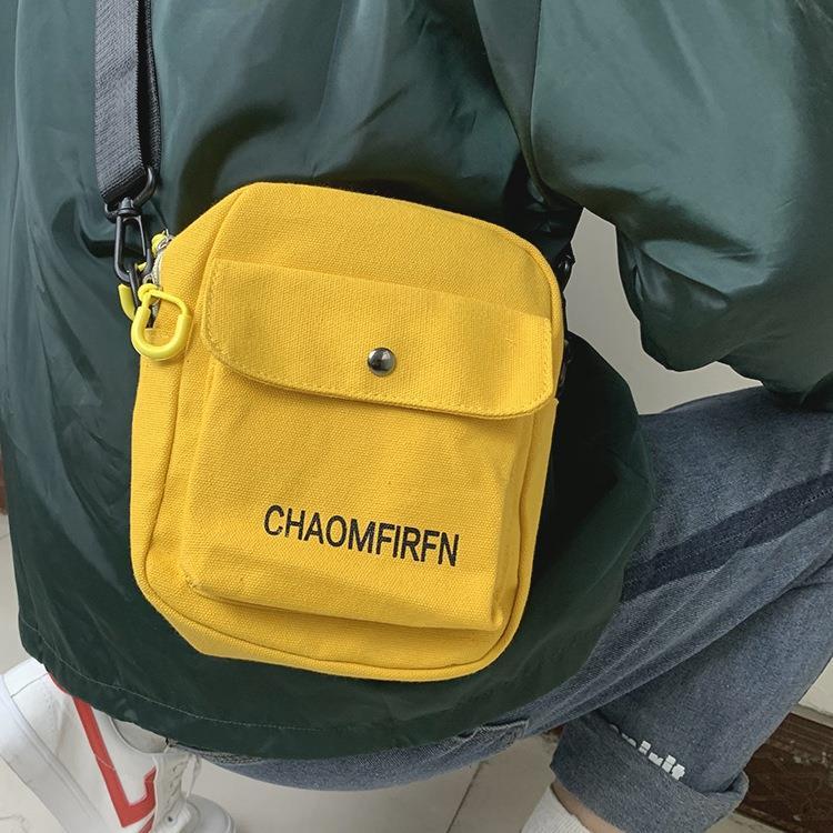 Messenger Bag men's ins fashion bag Korean letter printed men's bag