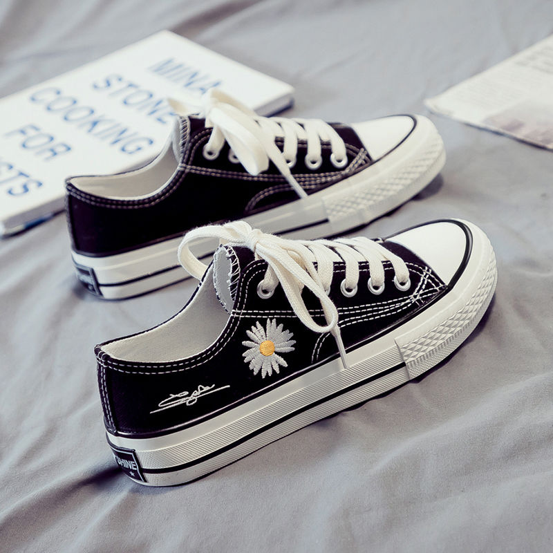 2020 new small white canvas women's shoes sneakers board shoes ulzzang korean spring versatile student casual cloth shoes
