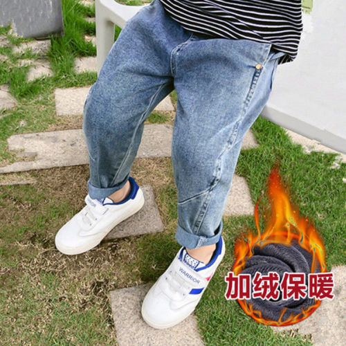 Boys' jeans spring and autumn straddle pants