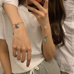 Butterfly Lovers Bracelet in Internet red design male and female students girlfriends Keepsake good sisters long distance love a couple of trends