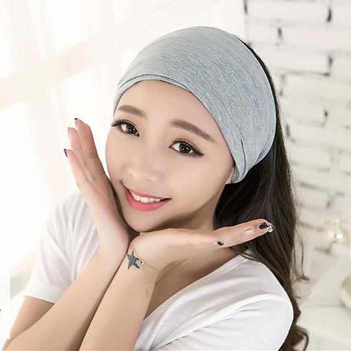 Cotton Baotou wide brim hair band headscarf women exercise Yoga face and sweat absorption Korean version versatile thin hair band hairband hairpin