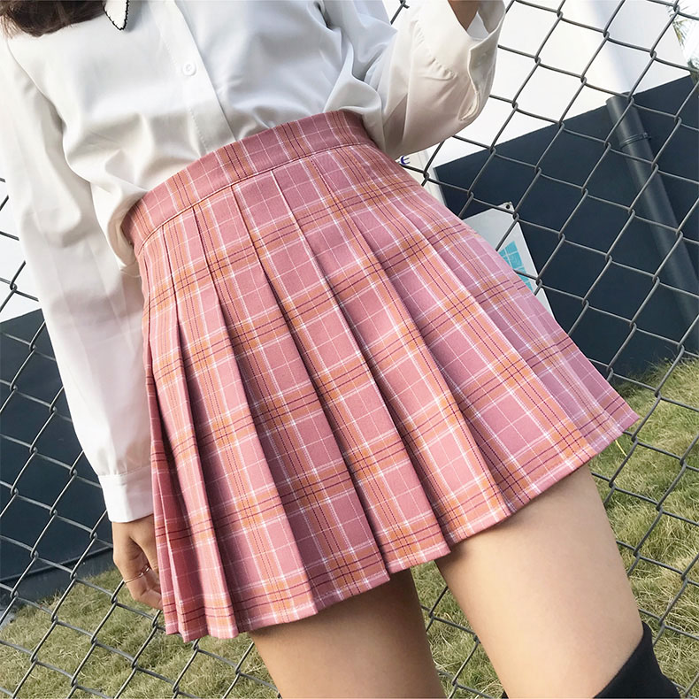 Pleated skirt for female students spring, summer, autumn and winter