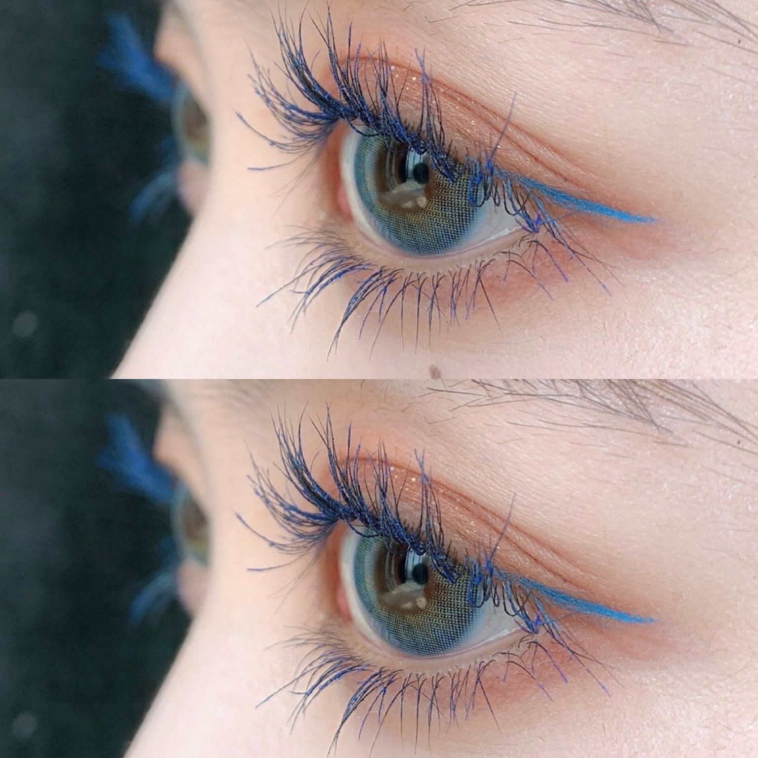 The color mascara is thick, curly, berry, purple, red, brown, color, waterproof, sweat, and no color.
