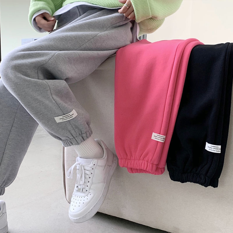 Official picture David coat plus Plush thick sports pants women's Leggings all over the bodypants high waist casual pants