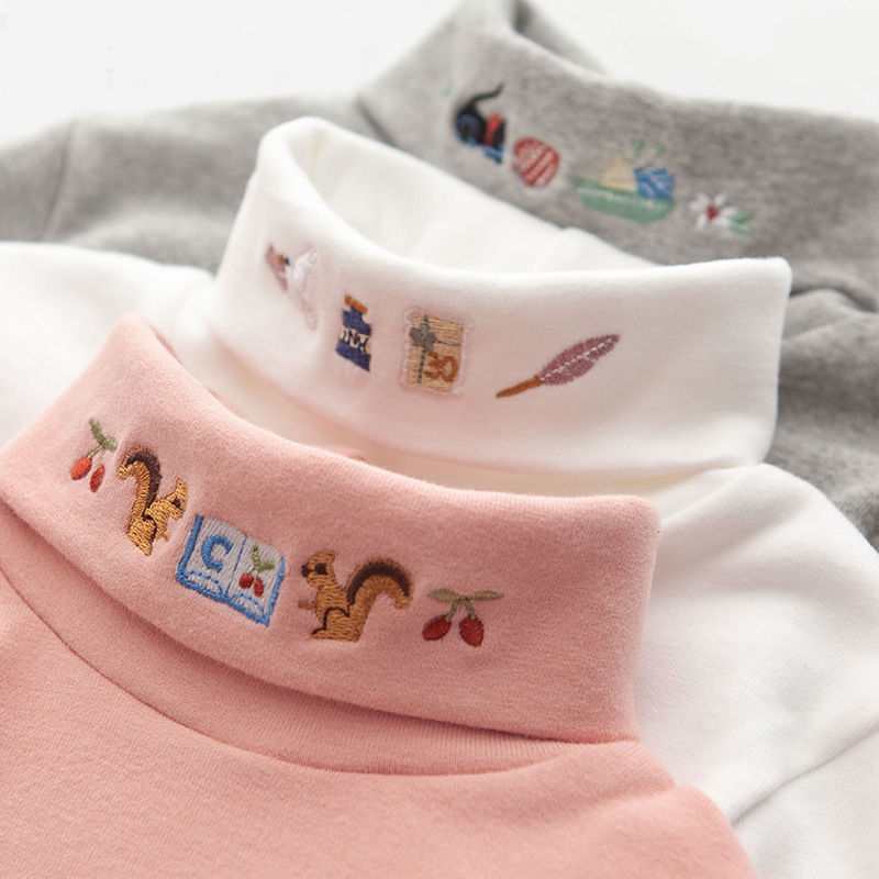 Girl's wear spring and autumn 2020 new style frosted non pilling girl's bottoming shirt children's Long Sleeve T-Shirt Top