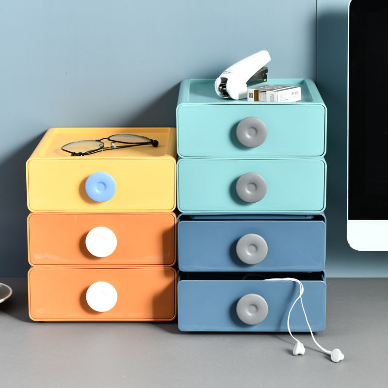 Desktop storage box cosmetics jewelry sorting storage box multi functional sundries student stationery finishing artifact