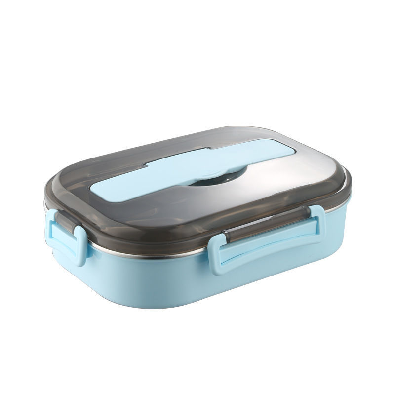 304 stainless steel heat preservation lunch box with cover microwave oven student female lunch box office worker single compartment lunch box