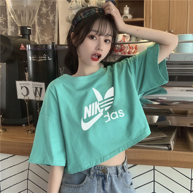 Short sleeve female student Korean loose versatile short T-shirt girl 2020 new summer Hong Kong style top girlfriends