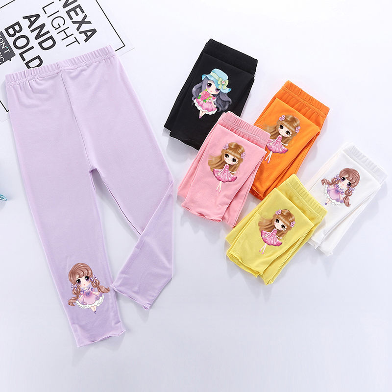 Girls' summer Leggings modal Oriental fashion small, medium and large girls' 7 / 9 pants thin pants