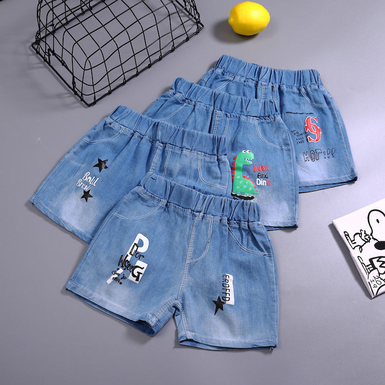 Boys' denim shorts thin summer 2020 2-3-5-7-10-year-old children's children's pants