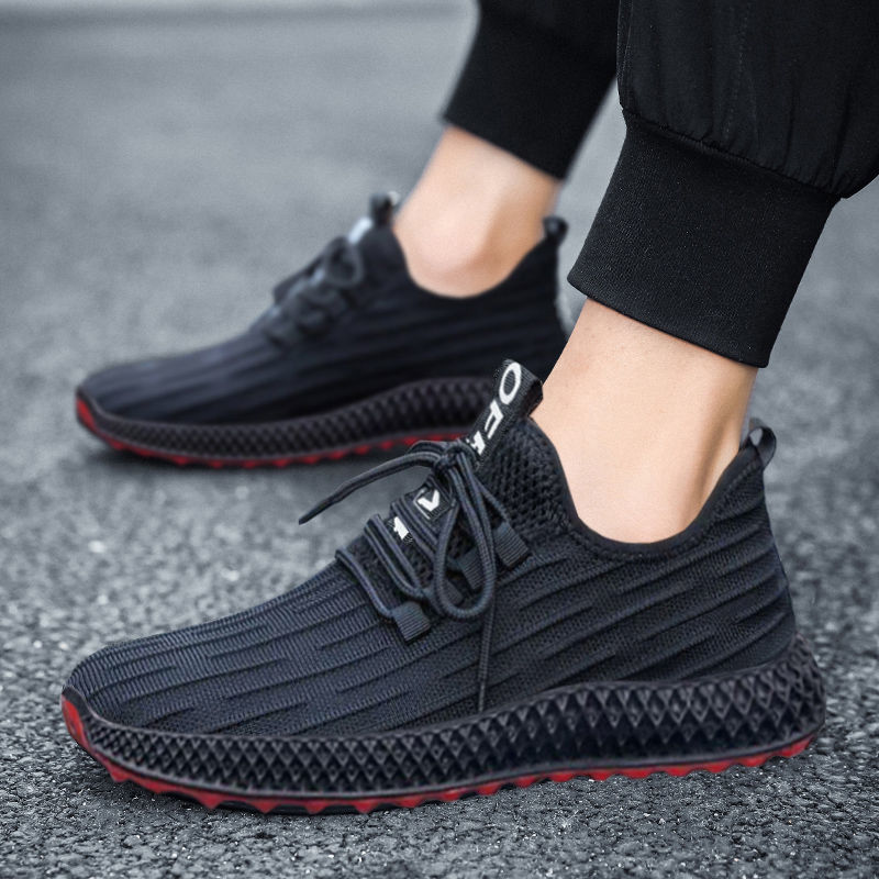Spring 2020 new breathable men's casual shoes Korean fashion versatile sports shoes casual single shoes plush cotton shoes
