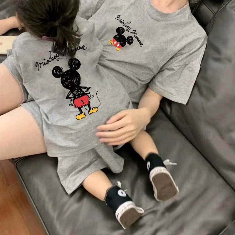 Parents' and children's summer clothes 2020 new fashion: a family of three and four