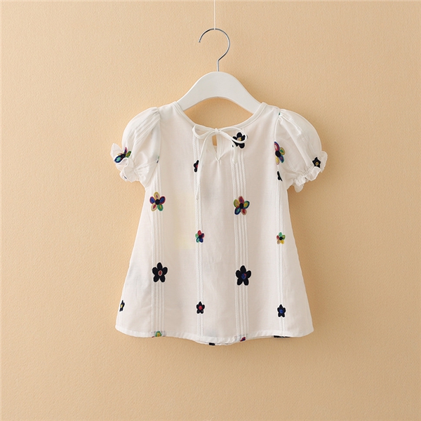 Children's clothing 2020 summer new style children's Korean Short Sleeve T-Shirt Girls Summer baby top children's baby shirt pure cotton