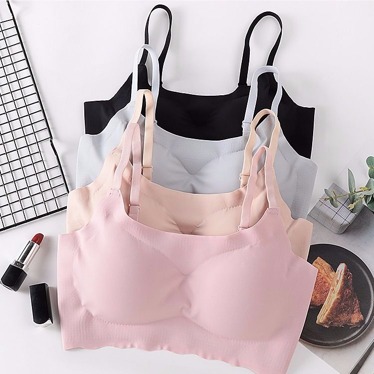A piece of ice no trace no steel ring sleep gather yoga exercise large sling vest bra underwear women