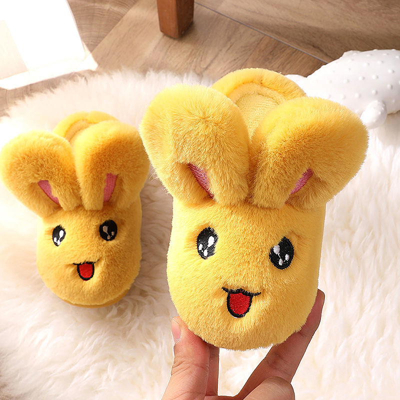 Children's Cotton Slippers: Children's cartoon antiskid and warm keeping in winter
