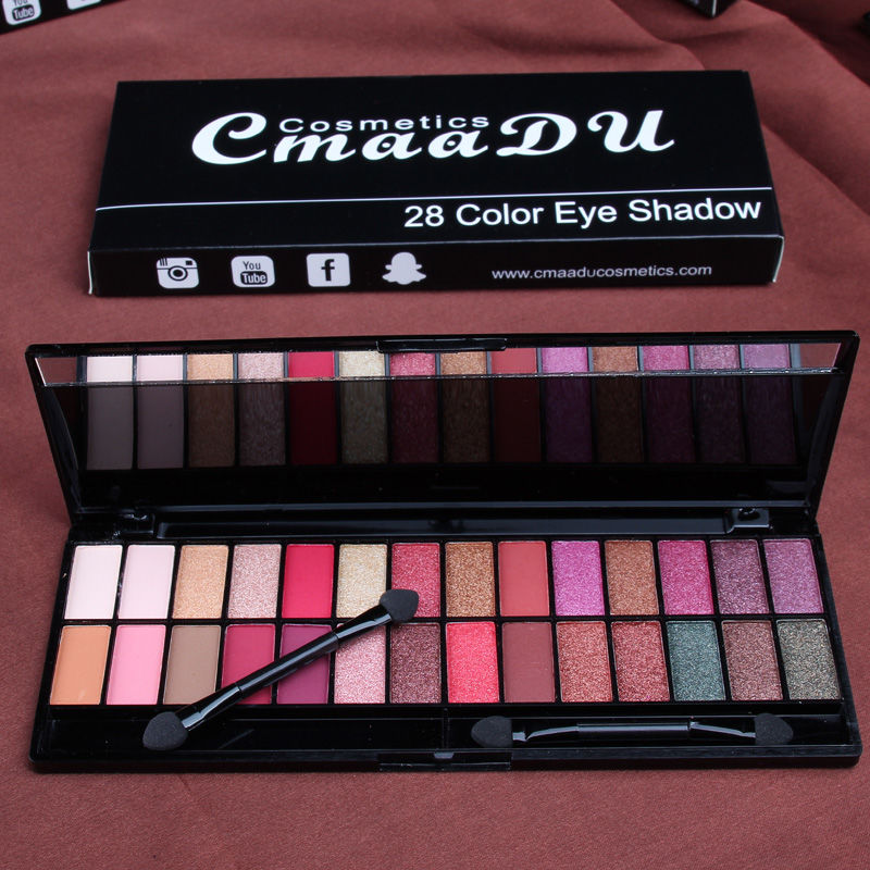 Purple eye shadow makeup set, matte pearl box set, makeup waterproof, anti sweat child stage makeup screen red ins