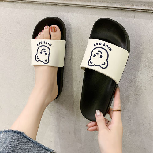 Slippers female summer 2020 new Korean version ins net red soft bottomed bathroom slippers