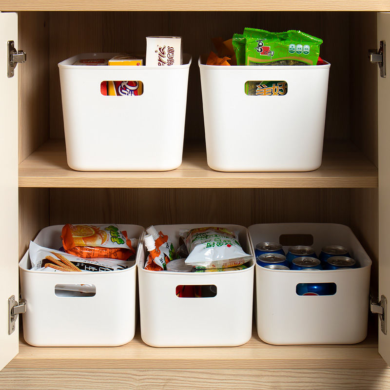Chenning sundries sorting box plastic storage box bathroom cosmetics storage basket tabletop sundry snack storage basket