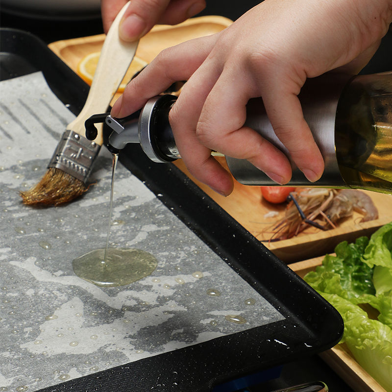 Round barbecue paper rectangular non stick barbecue paper oil absorbing paper oven baking paper silicone oil paper baking tray baking paper cake paper