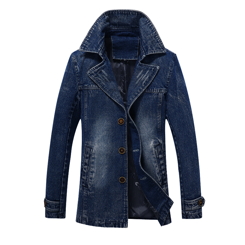 Autumn and winter denim windbreaker men's new authentic denim jacket men's jacket versatile casual slim fit youth top