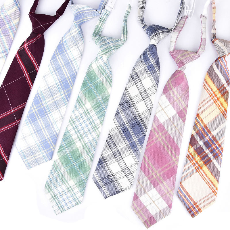 Knot free JK tie tie tie tie black Japanese college girl student uniform shirt forest letter gentle knife