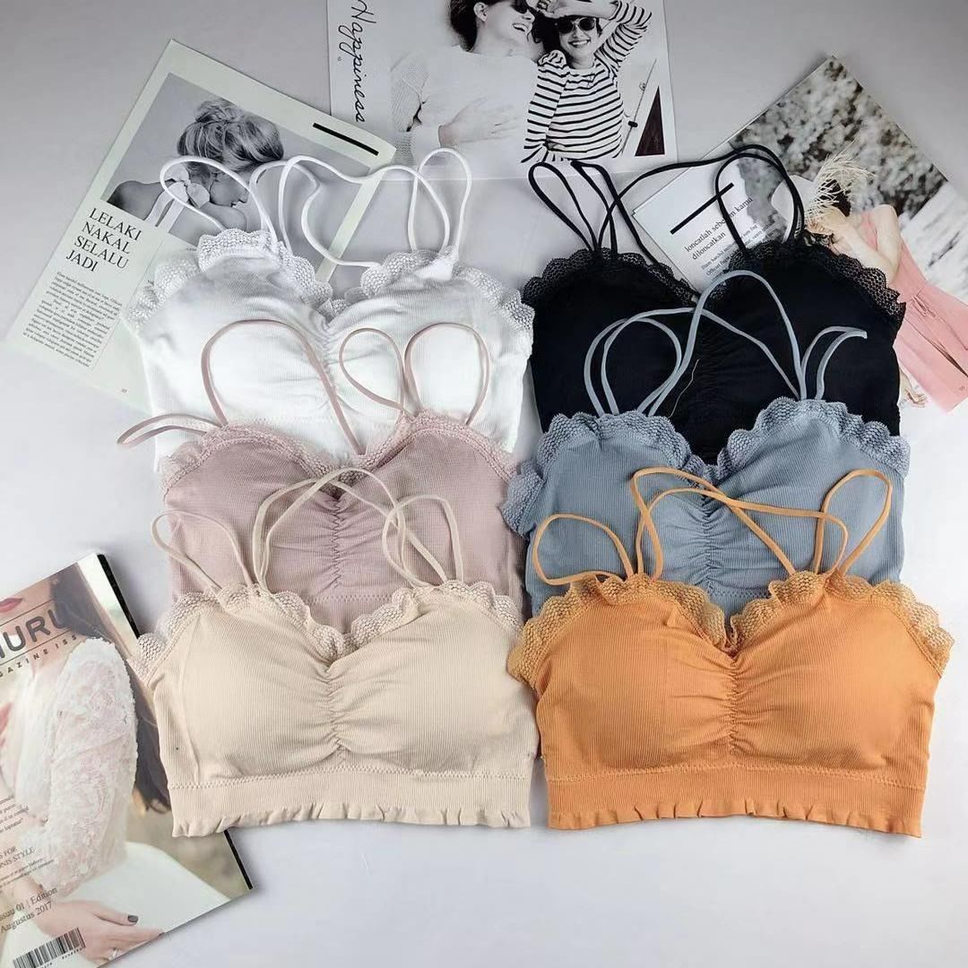 1 / 2 pieces of underwear female students Korean back bra underwear thin sports vest beautiful back chest wrap vest female