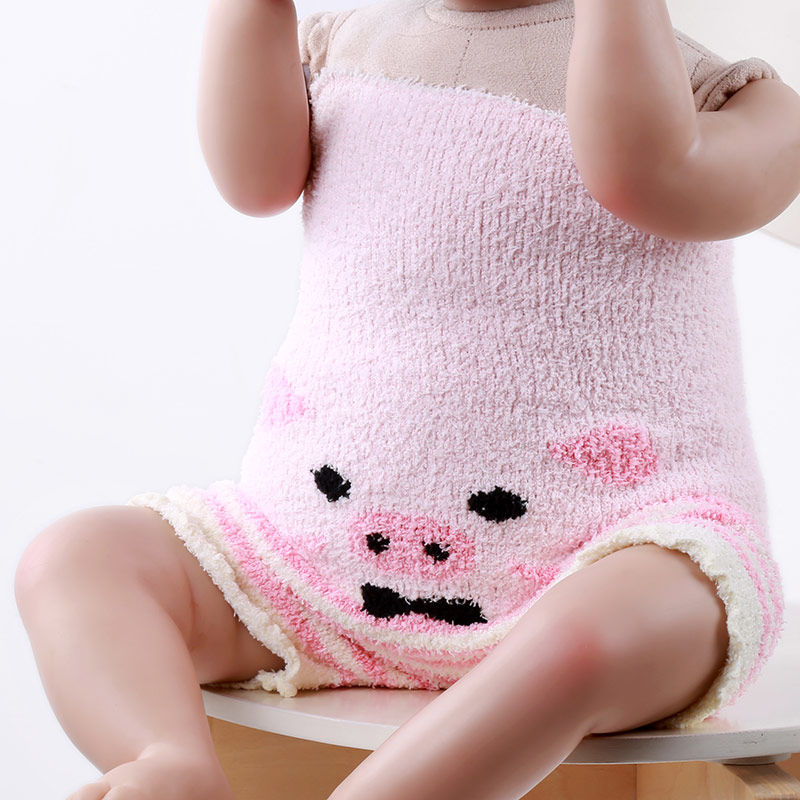 Baby's belly protecting pants, belly pocket, high waist, baby's belly protecting in spring and autumn, child's belly protecting, keeping warm, sleeping and kicking proof quilt