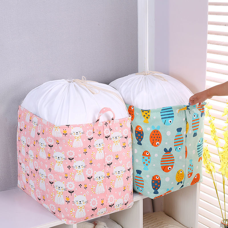 Big Mac bag, cotton and hemp, dirty clothes basket, super clothes, finishing bag, sorting box, tiktok, moving tourist artifact.