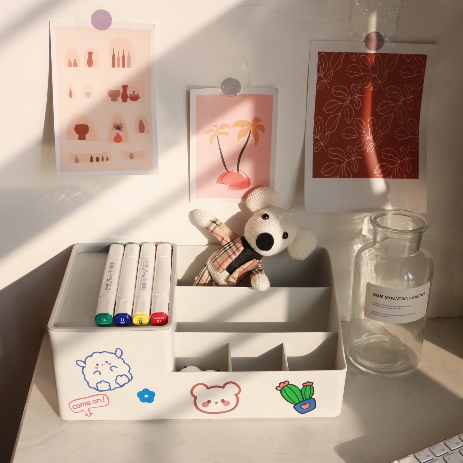 Desktop storage box cosmetics remote control multifunctional student stationery sundry drawer living room sorting storage box
