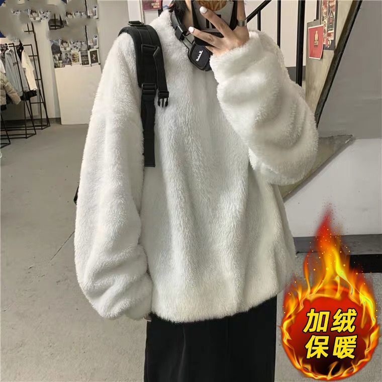 Plush thickened sweater for women in autumn and winter